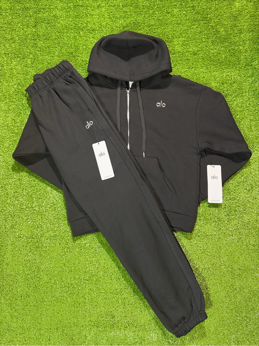 Alo Kids Black Jogger Sweatsuit